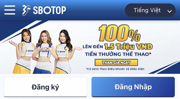 đăng ký tài khoản Sbobet